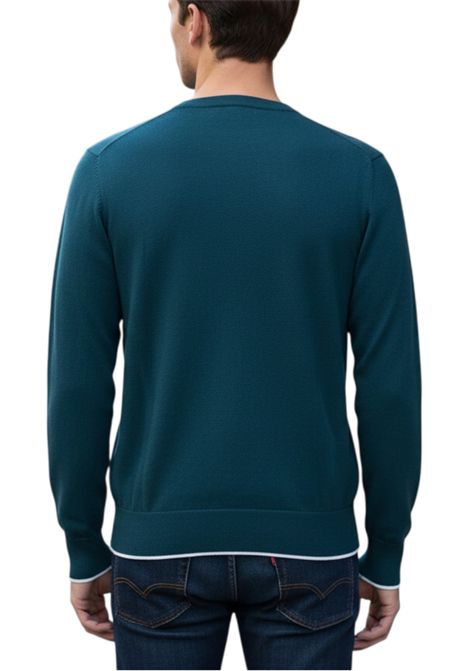 Crew neck jumper with contrasting trim MASQ | sweaters | M5625 66605110